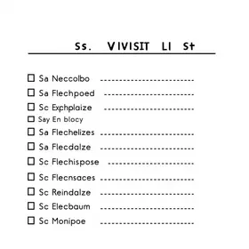 Rol de Visitas em presídios