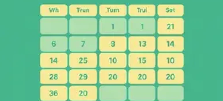 calendário de pagamentos